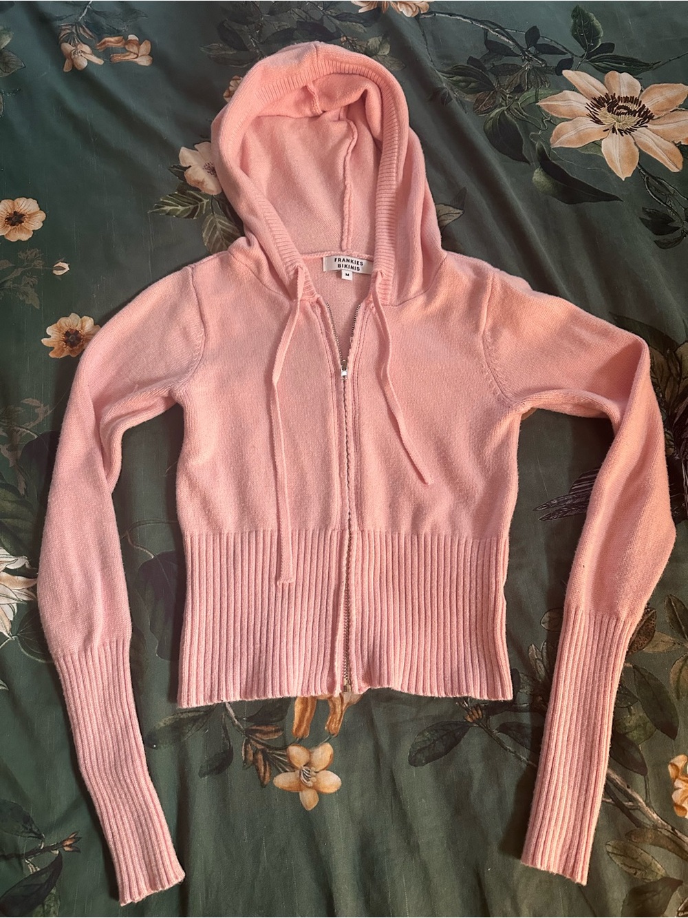 Frankie's Bikinis Blush Pink Zip Hoodie